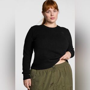 PINK Victoria's Secret Black Knit Sweater